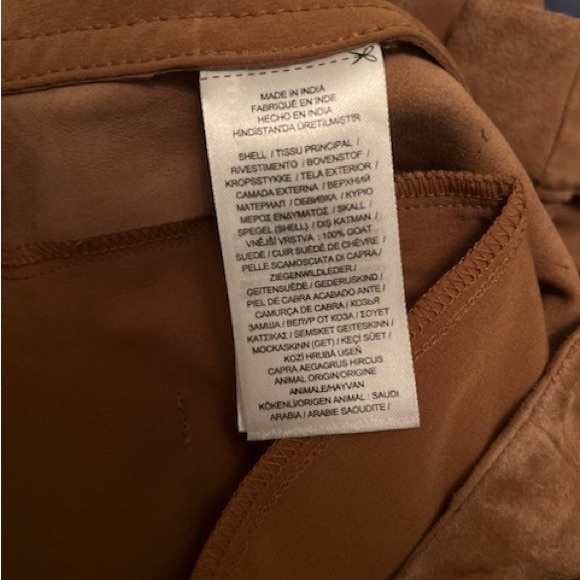 NWT Women’s Lauren Ralph Lauren Belted Suede Shorts Size 10 Light Brown - Picture 12 of 15